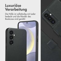 Accezz 2-in-1 Klapphülle aus Leder mit MagSafe Samsung Galaxy S24 Plus - Onyx Black