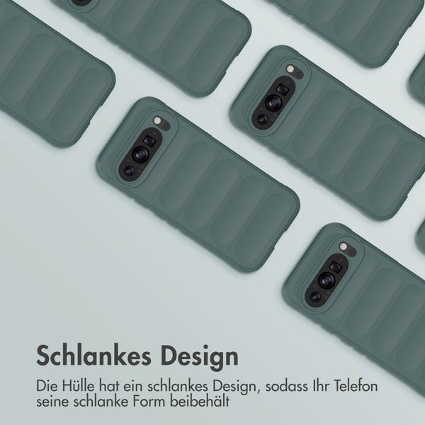 imoshion EasyGrip Back Cover für das Google Pixel 9 / 9 Pro - Dunkelgrün