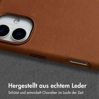Accezz Vintage Leather Magsafe Backcover iPhone 16 - Tabacco Cognac