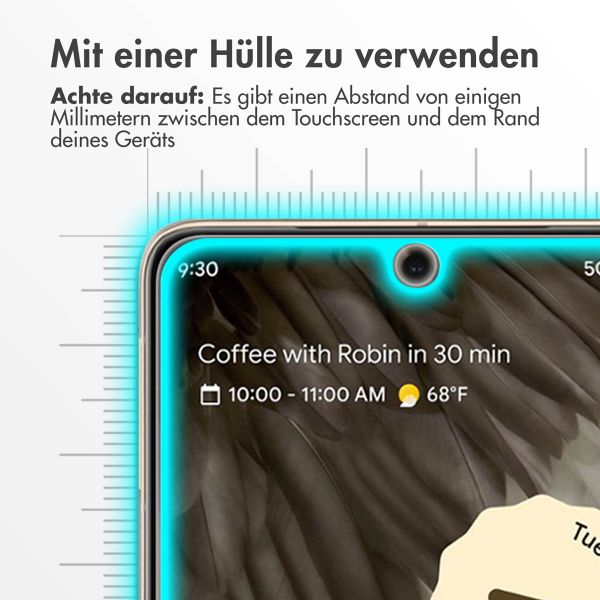 Accezz Screen Protector aus gehärtetem Glas für das Google Pixel 8 Pro