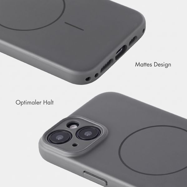 Accezz Grip Backcover mit MagSafe Apple iPhone 14 - Grau