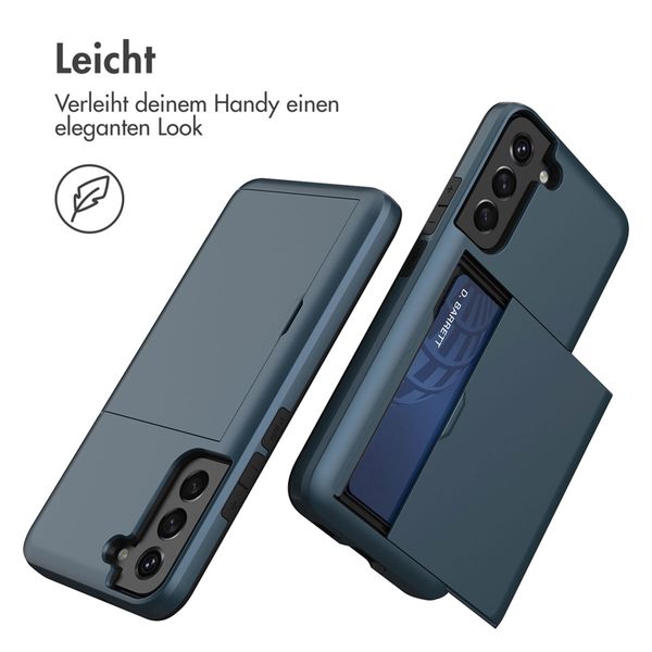 imoshion Backcover mit Kartenfach Samsung Galaxy S21 - Dunkelblau