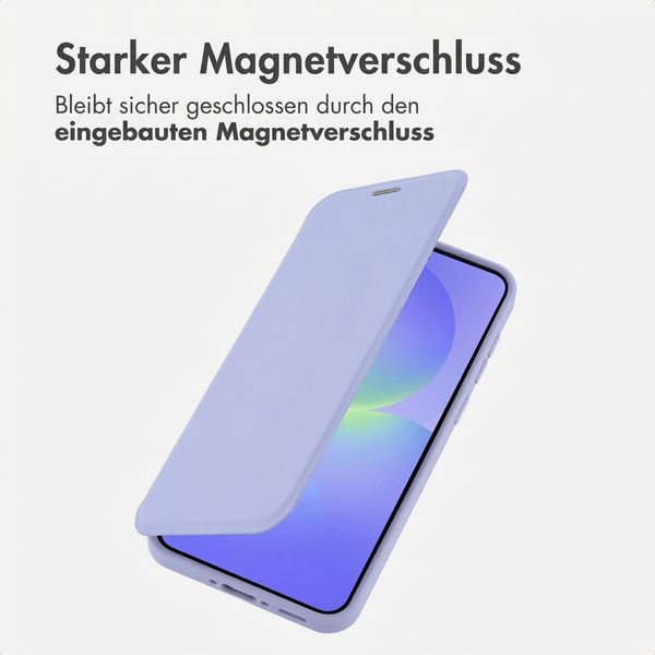imoshion Transparente Bookcase mit MagSafe Samsung Galaxy A37 (5G) - Lila
