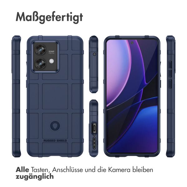 imoshion Rugged Shield Backcover für das Motorola Edge 40 Neo - Dunkelblau 