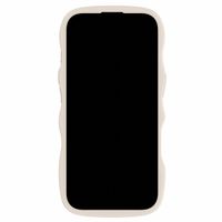 Holdit Wavy Case für das iPhone 16 Pro - Light Beige / Transparent