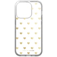 iDeal of Sweden Clear Case für das iPhone 14 Pro - Golden Hearts