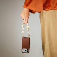 Selencia Rivièra Backcover mit MagSafe mit abnehmbaren Haken iPhone 12 / 12 Pro - Choco Brown