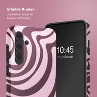 Selencia Vivid Back Cover Samsung Galaxy A55 - Wavy Swirl Pink Plum