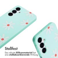 imoshion SilikonHülle design mit Band Samsung Galaxy A16 - Green Flower Distance