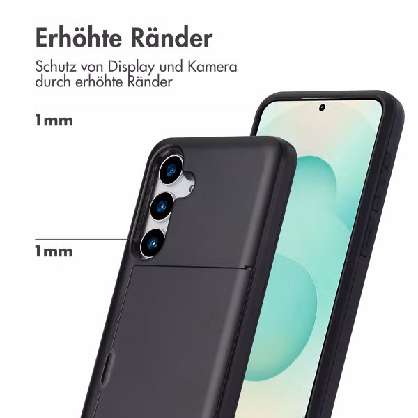 imoshion Backcover mit Kartenfach Samsung Galaxy S25 Plus - Schwarz