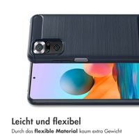 imoshion Brushed Back Cover für das Xiaomi Redmi Note 10 (5G) - Dunkelblau