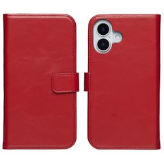 Selencia Echtleder Klapphülle Apple iPhone 17 - Rot