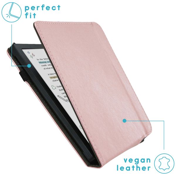 imoshion Stand Flipcase Kobo Libra Colour - Rosé gold