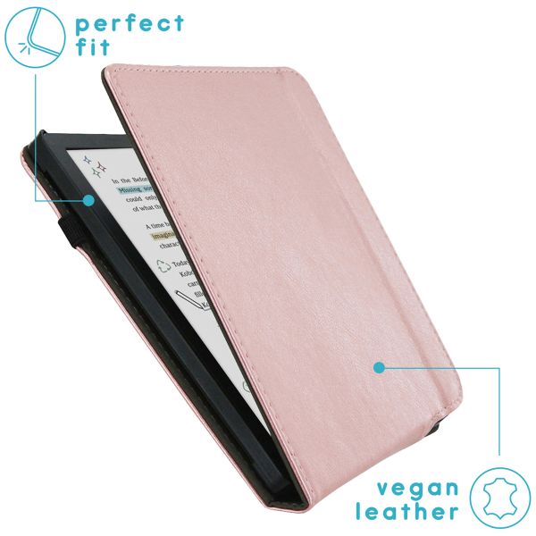 imoshion Stand Flipcase für das Kobo Libra Colour - Rose Gold