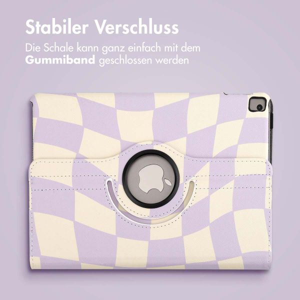 imoshion 360° drehbare Design Klapphülle für das iPad 9 (2021) / iPad 8 (2020) / iPad 7 (2019) 10.2 Zoll - Dancing Cubes