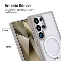 Accezz Ring Stand Backcover mit MagSafe Samsung Galaxy S24 Ultra - Grau
