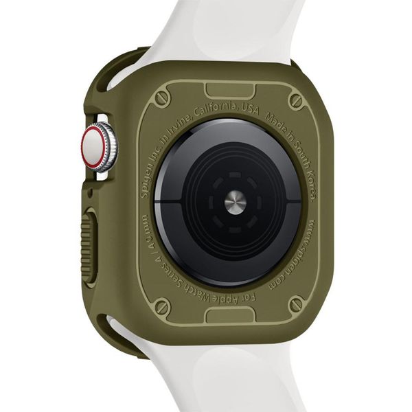 Spigen Rugged Armor™ Case für die Apple Watch Series 4-6 / SE - 44 mm - Grün