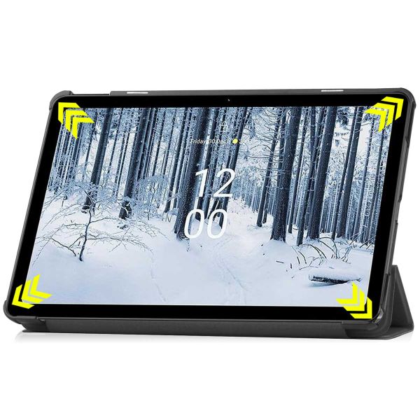 imoshion Trifold Klapphülle Nokia T21 - Schwarz