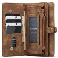 CaseMe Luxuriöse 2-in-1-Portemonnaie-Klapphülle Leder Samsung Galaxy S21