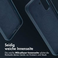 Accezz MagSafe Leather Backcover Samsung Galaxy A36 / A56 - Nightfall Blue