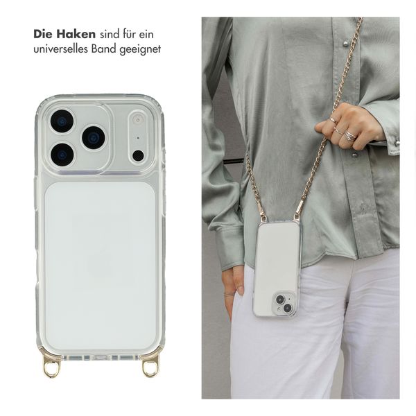 Selencia Backcover mit abnehmbaren Haken Apple iPhone 17 Pro Max - Transparent