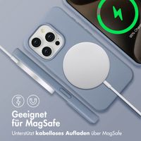 imoshion Color Backcover mit abnehmbarem Handykette und MagSafe Apple iPhone 15 Pro Max - Ash Blue