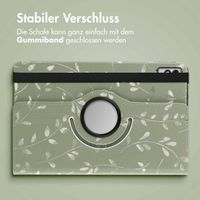 imoshion 360° drehbare Design Klapphülle Lenovo Tab M10 5G - Green Flowers
