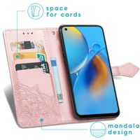 imoshion Mandala Klapphülle Oppo A74 (4G) - Rosé gold
