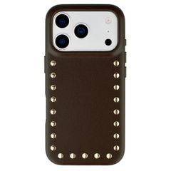 Selencia Studs Backcover mit MagSafe Apple iPhone 17 Pro Max - Cacao Crush