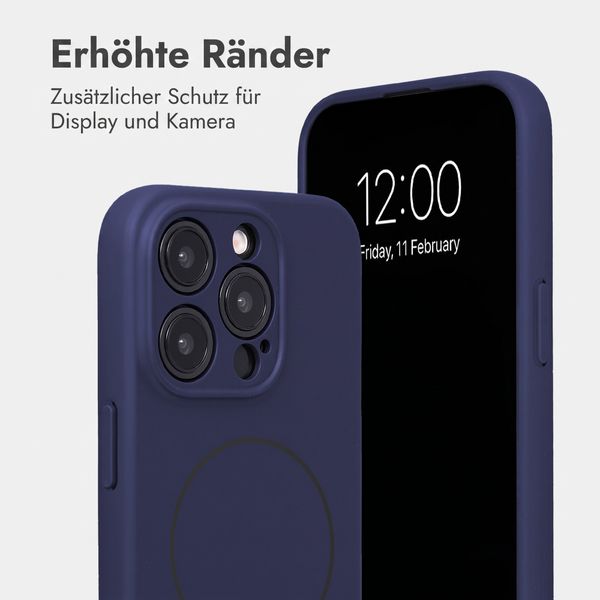 Accezz Grip Backcover mit MagSafe Apple iPhone 15 Pro - Dunkelblau
