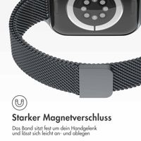 imoshion Mailandisches schlankes Armband für das  Apple Watch Series 1 t/m 9 / SE (38/40/41 mm) | Series 10 / 11 (42 mm) - Indigo