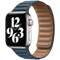 Apple Leather Link für die Apple Watch Series 1-9 / SE - 38/40/41 mm / Series 10 - 42 mm - Größe S/M - Baltic Blue