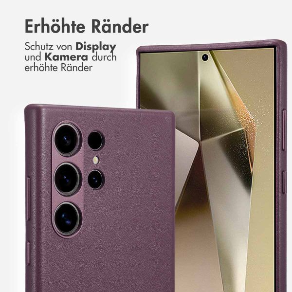 Accezz MagSafe Leather Backcover Samsung Galaxy S24 Ultra - Heath Purple