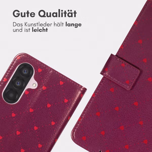 imoshion Design Klapphülle Samsung Galaxy A26 - Crush Check Coral Dust