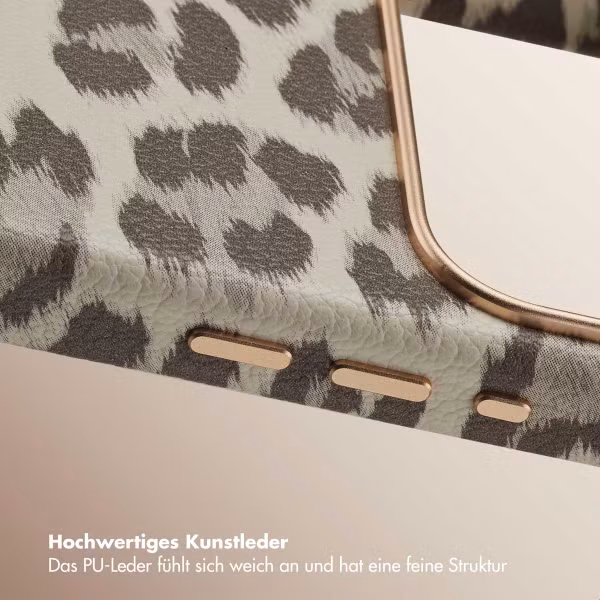 Selencia Sabi Backcover Leopardenmuster mit MagSafe Apple iPhone 17 Pro - Soft Ivory