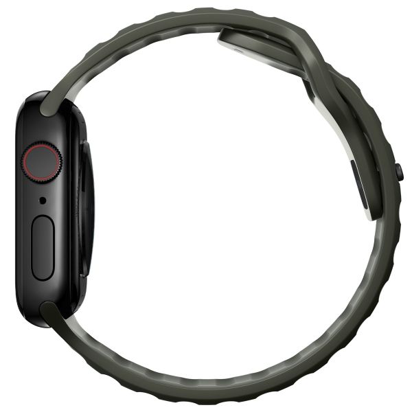 Nomad Sport Armband FKM für das  Apple Watch Series 1 t/m 11 / SE / Ultra (44/45/46/49 mm) - Ash Green