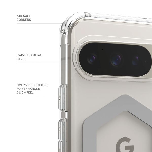 UAG Plyo Pro Backcover für das Google Pixel 9 / 9 Pro - Ice / Silver