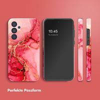 Selencia Vivid Tough Back Cover für das Samsung Galaxy A35 - Rosy Marble