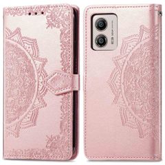 imoshion Mandala Klapphülle für das Motorola Moto G53 - Rose Gold