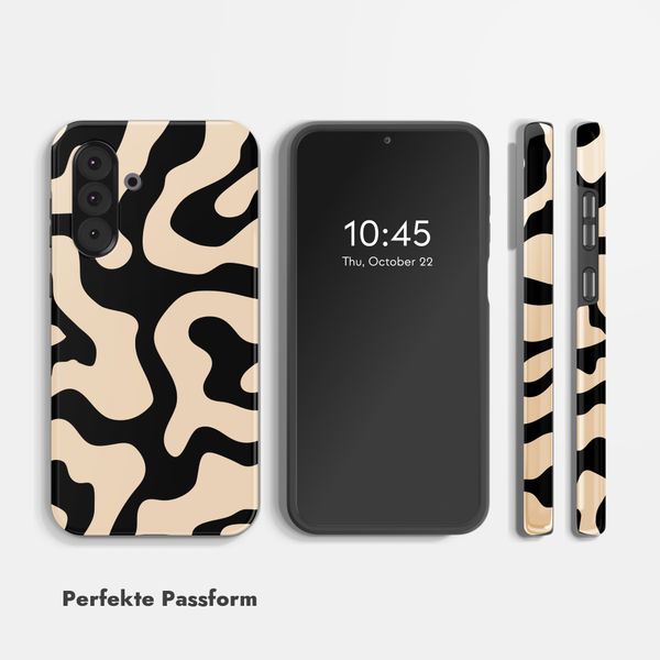 Selencia Vivid Back Cover Samsung Galaxy A36 / A56 - Art Wave Black