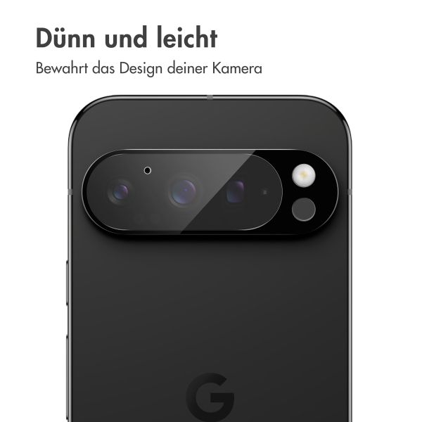 imoshion Kameraprotektor aus Glas 2er-Pack für das Google Pixel 9 Pro - Schwarz