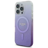 Guess MagSafe IML Glitter Gradient Case für das iPhone 16 Pro - Purple