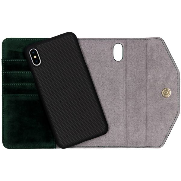 iDeal of Sweden Mayfair Clutch Velvet Grün für das iPhone Xs Max