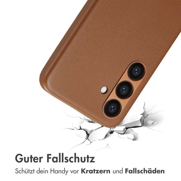 Accezz MagSafe Leather Backcover für das Samsung Galaxy S24 - Sienna Brown