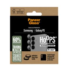 PanzerGlass Kameraprotektor Hoops Optic Rings für das Samsung Galaxy S25 Edge - Schwarz