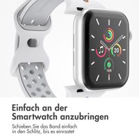 imoshion Sportarmband⁺ für das Apple Watch Series 1 bis 9 / SE (38/40/41 mm) | Series 10 / 11 (42 mm) - Größe M/L - White Rainbow