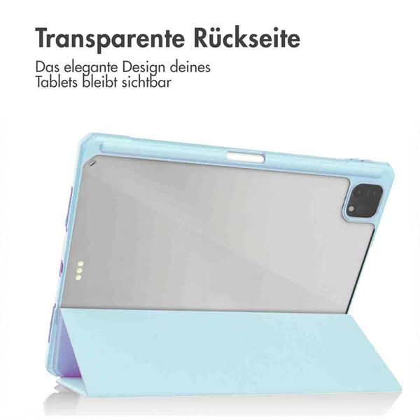 imoshion Trifold Hardcase Klapphülle Apple iPad Pro 12.9 (2018/2020/2021/2022) - Hellblau