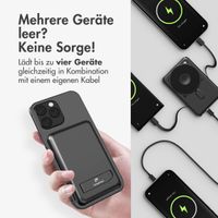 imoshion MagSafe Powerbank 10.000 mAh + Accezz Ultra Slim GaN Ladegerät + Accezz USB-C- auf USB-C-Kabel - 1 Meter - Schwarz