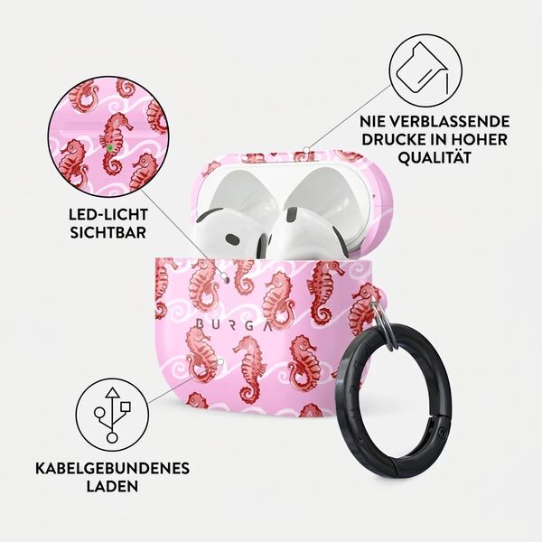 Burga Hardcase Hülle Apple AirPods 4 - Coral Reef