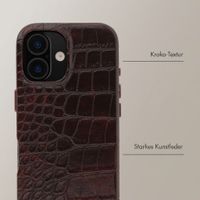 Selencia Croco Backcover mit MagSafe Apple iPhone 17 - Choco Brown